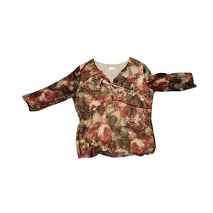 Bianca Nygrad Large Floral Long Sleeve Top